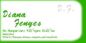 diana fenyes business card